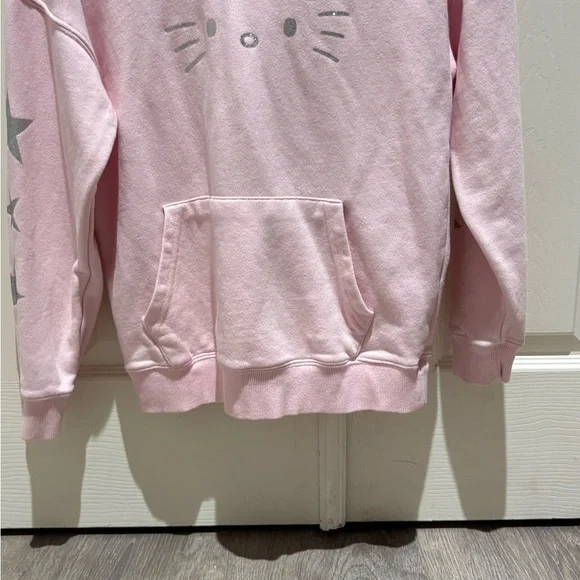 Forever 21 Pink Kids Hoodie with Hello Kitty Design - Picture 2 of 5